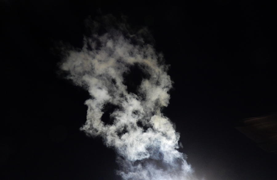 Smoke Skull Photograph by Betty-Anne McDonald