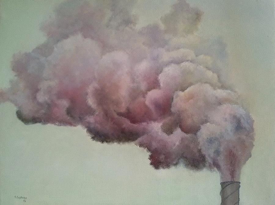 Smoke Painting - Smoke Stack by Tomas Castano
