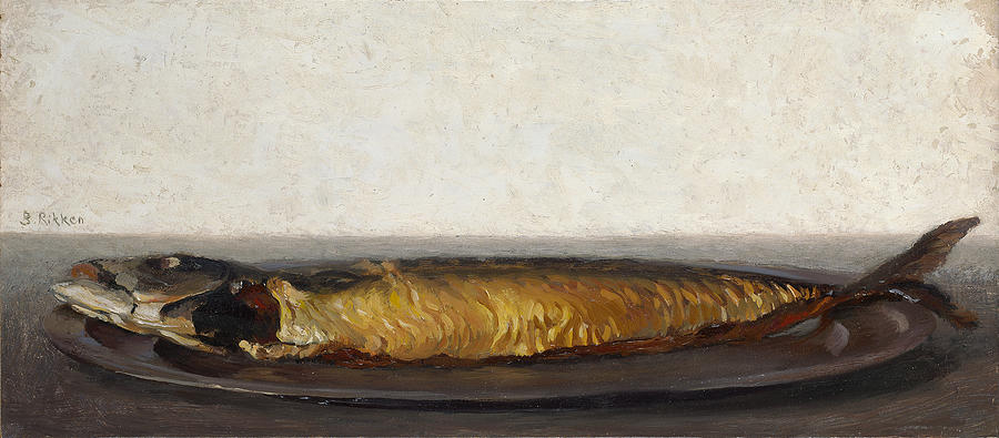 Smoked Fish Painting - Smoked Mackerel by Ben Rikken Smoked Fish Painting - Smoked Mackerel by Ben Rikken