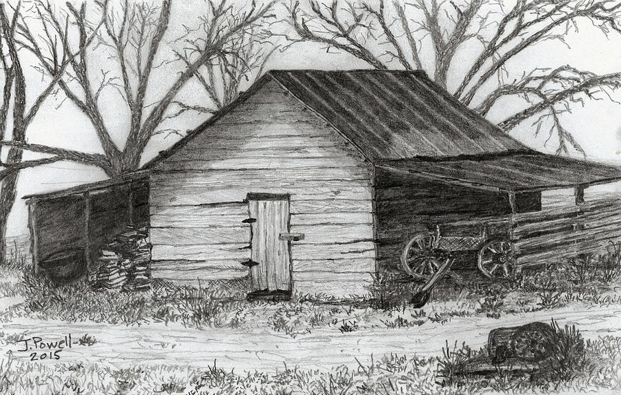 Smokehouse Drawing by Jim Powell - Fine Art America