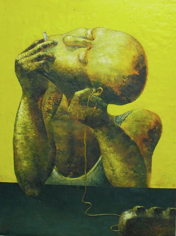 Smoker Painting by Yong Qiny Zhang