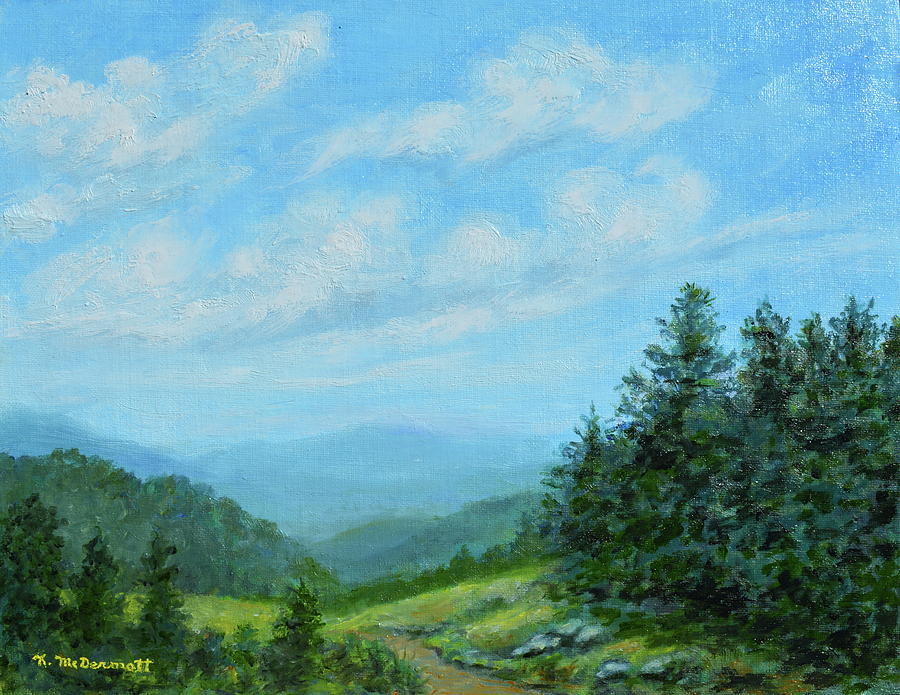 Smokey Mountains Calling Me Painting by Kathleen McDermott