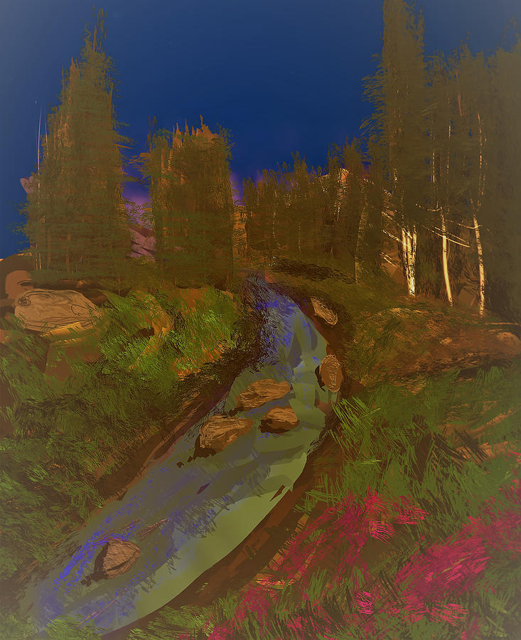 River Digital Art - Smokey River by Kab River Digital Art - Smokey River by Kab