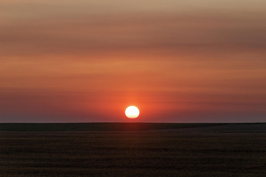 Smokey Sunrise on Colorados Plains Photograph by Tony Hake