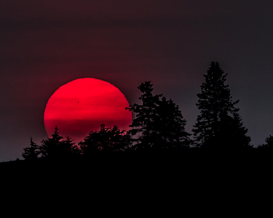 Smokey Sunset Photograph by Tim Kirchoff