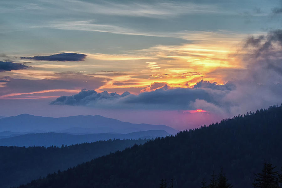 Centennial Photograph - Smokies Centennial Sunset by Kristina Plaas Centennial Photograph - Smokies Centennial Sunset by Kristina Plaas