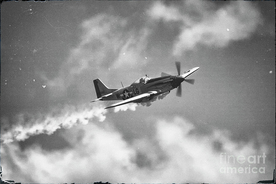 Smokin 51 BW Photograph by Gulf Coast Aerials -