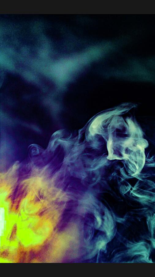 Smoking abstract  Photograph by Rick Reesman
