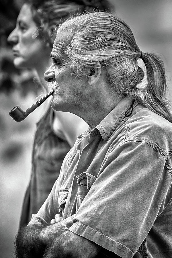 Smoking His Pipe Photograph by John Haldane