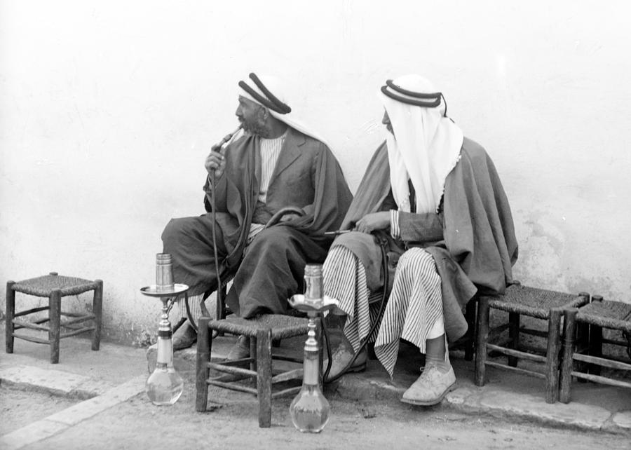 Smoking Nargilies in 1920 Photograph by Munir Alawi