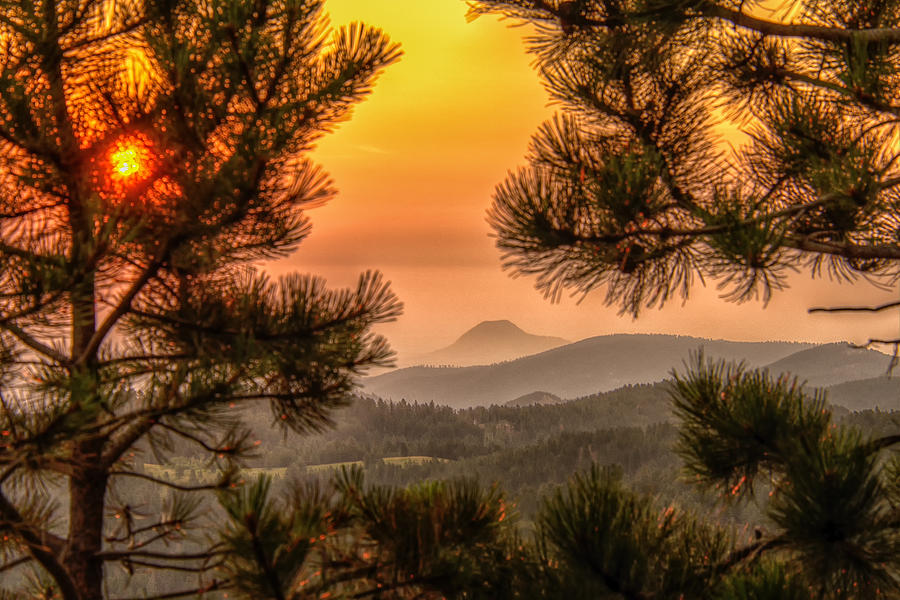 Landscape Photograph - Smoky Black Hills Sunrise by Fiskr Larsen