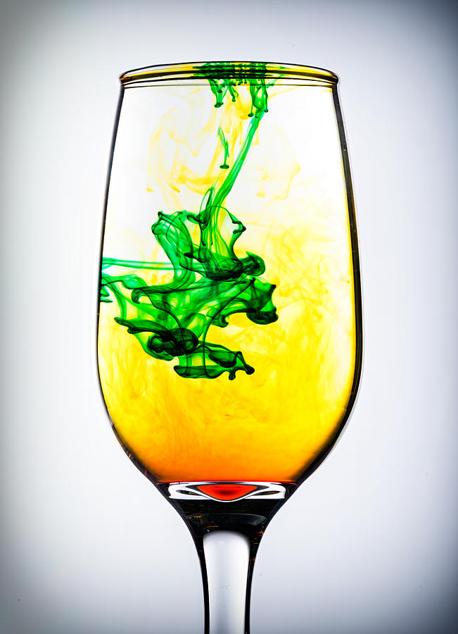 Smoky Glass- Yellow and Green Photograph by Matt Hammerstein