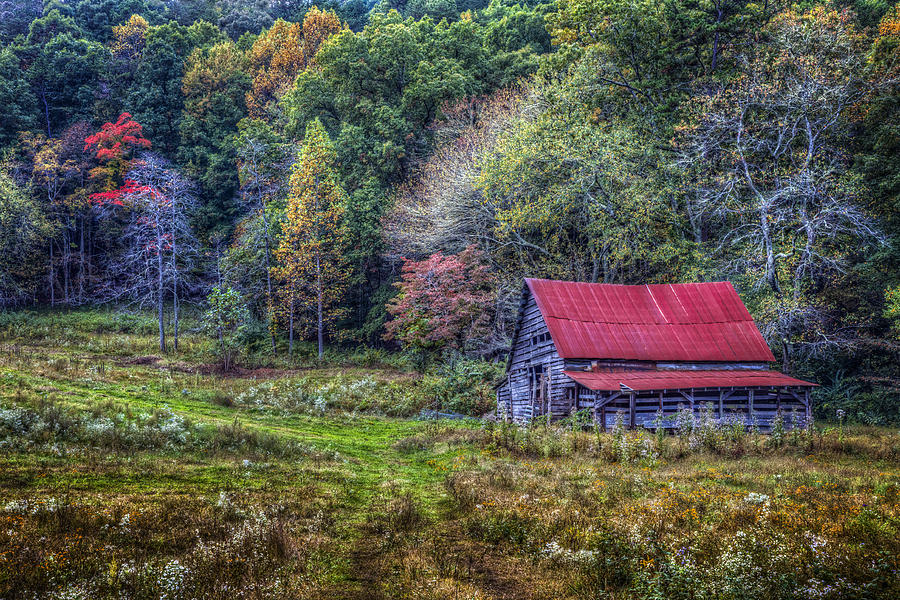 Barn Photograph - Smoky Mountain Colors by Debra and Dave Vanderlaan