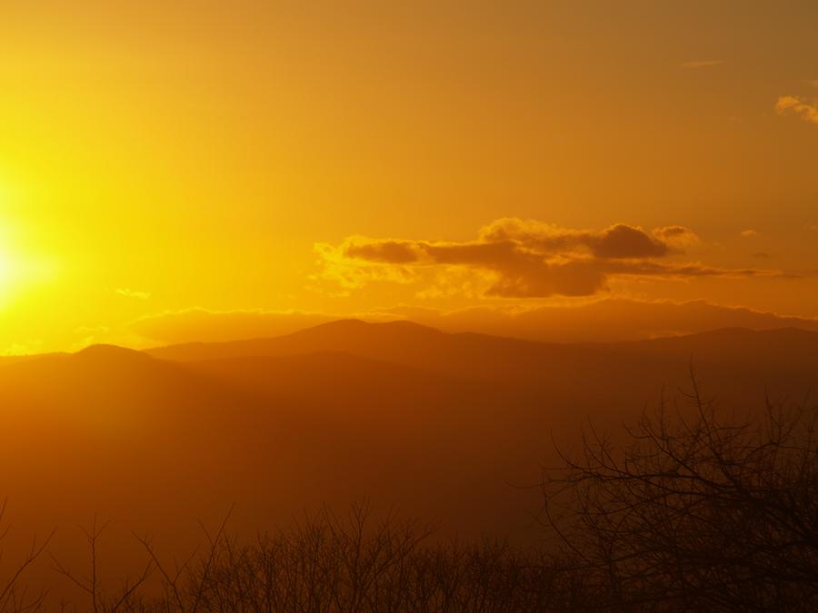 Smoky Mountain Golden Sunset by Robert Worth Smoky Mountain Golden Sunset by Robert Worth
