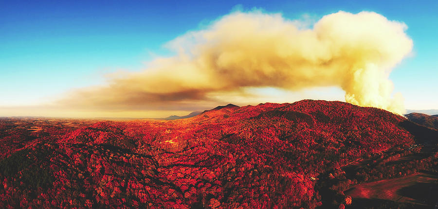 Smoky Mountains Forest Fire Photograph by Mountain Dreams