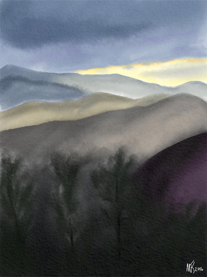 Smoky Mountains Digital Art by Michael Kallstrom