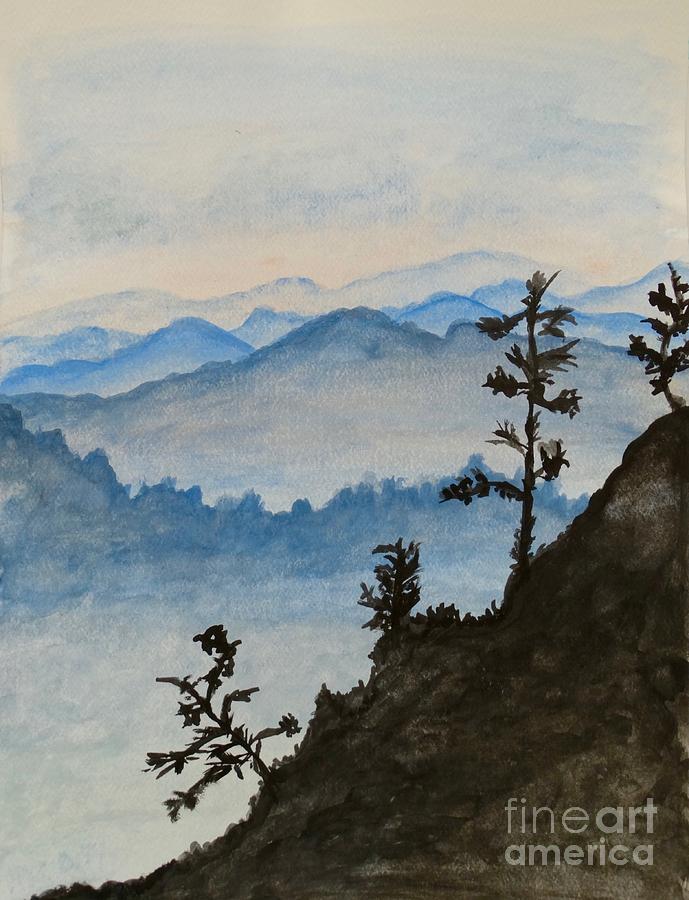 Smoky Mountains - Watercolor Painting