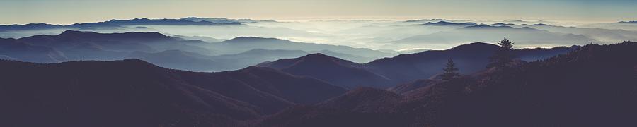 Smoky mountains panorama 1 Full Photograph by Mati Krimerman