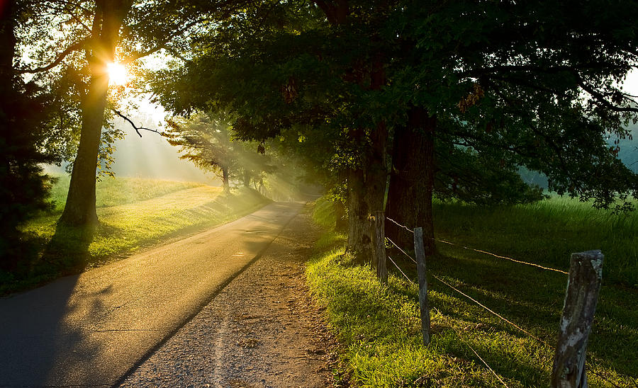 Smoky Mountains Sunrise Photograph by Scott Baker - Fine Art America