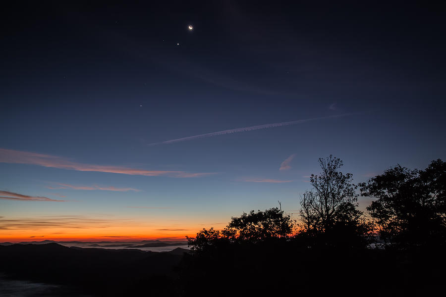 Smoky Mountains Sunrise Sky Digital Art by John Haldane