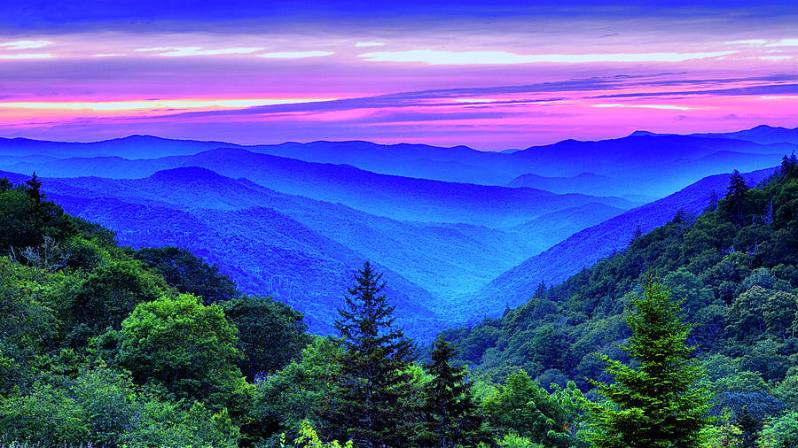 Smoky Mountains Sunrise Photograph by Stephen Stookey