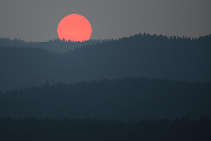 Smoky Sunset Photograph by Whispering Peaks Photography
