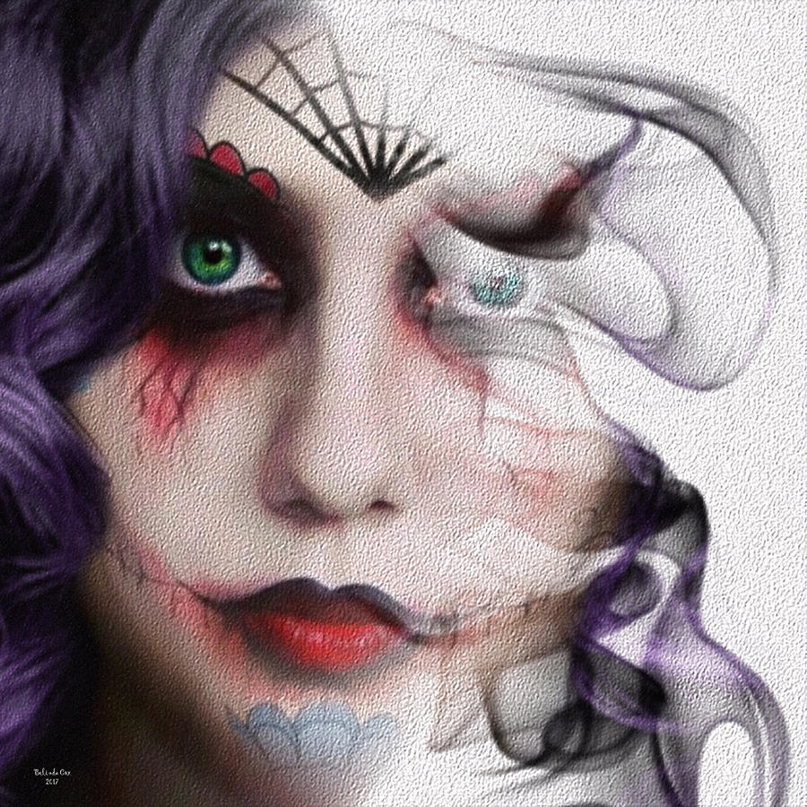 Smoky Zombie Girl Digital Art by Artful Oasis
