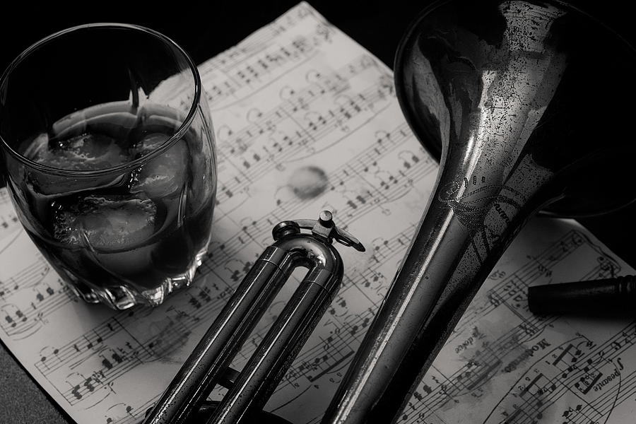 Smooth Jazz B n W Photograph by Eugene Campbell