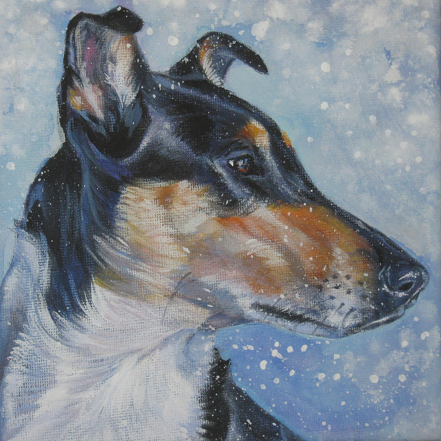 Smooth Collie Painting by Lee Ann Shepard