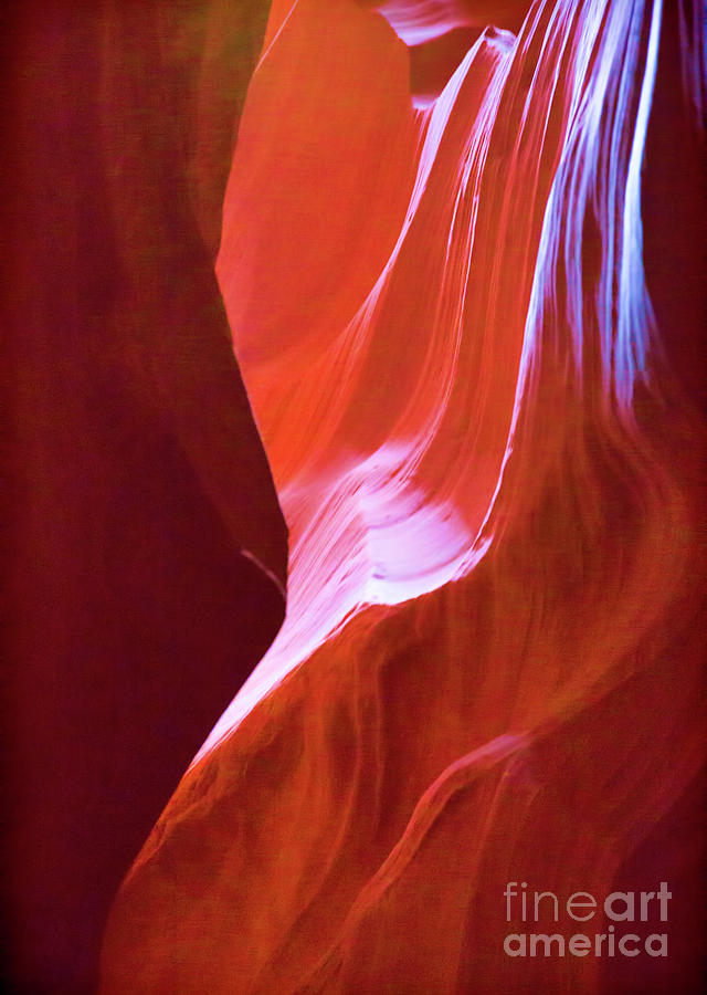 Smooth lines Antelope Canyon  Photograph by Chuck Kuhn