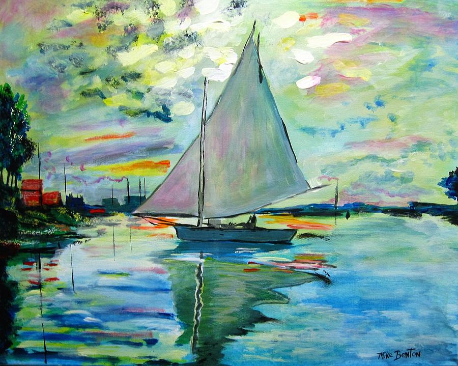 Smooth Sailing Painting by Mike Benton