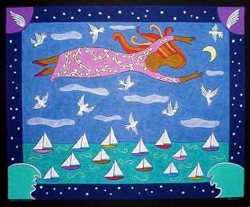 Smooth Sailing Painting by Nancy Coffelt Smooth Sailing Painting by Nancy Coffelt