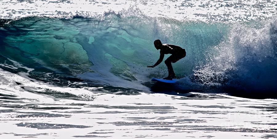 Smooth Surfer    Kekaha Beach  Kauai Photograph by Debra Banks