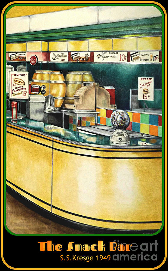 Snack Bar Drawing by David Neace
