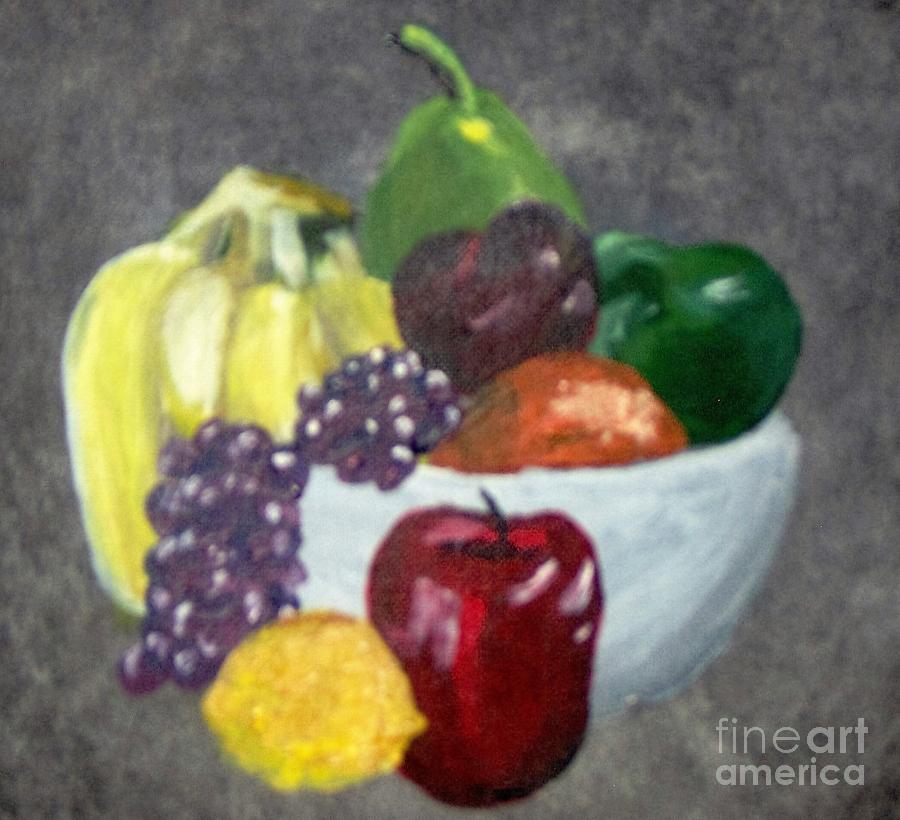 Snack Painting by Saundra Johnson