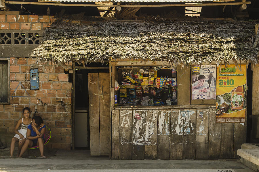 Snack Photograph - Snack Shop - Iquitos, Peru by Allen Sheffield