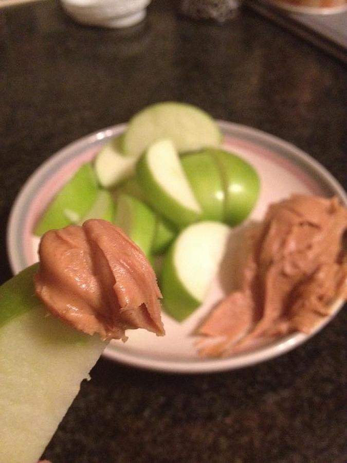 Apple Photograph - Snack time by Jessica Cistrelli