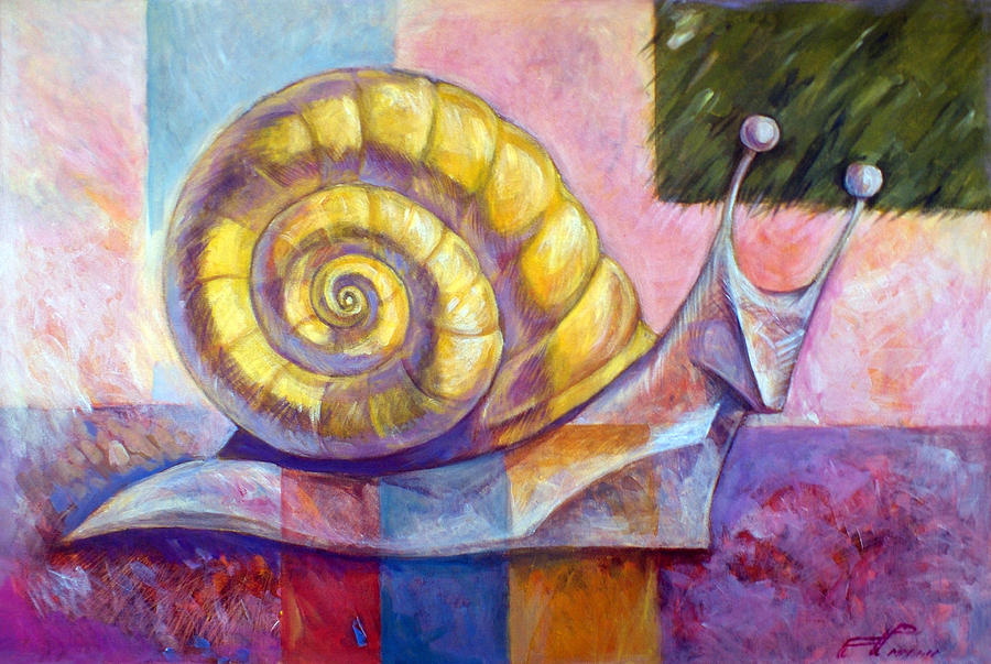 Snail Painting by Filip Mihail