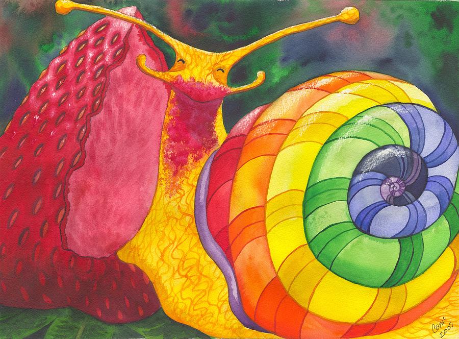 Snail Nirvana Painting by Catherine G McElroy