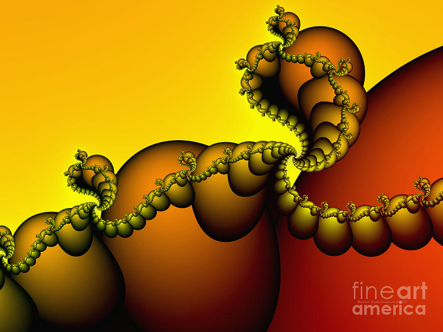 Snails Convoy Digital Art by Karin Kuhlmann
