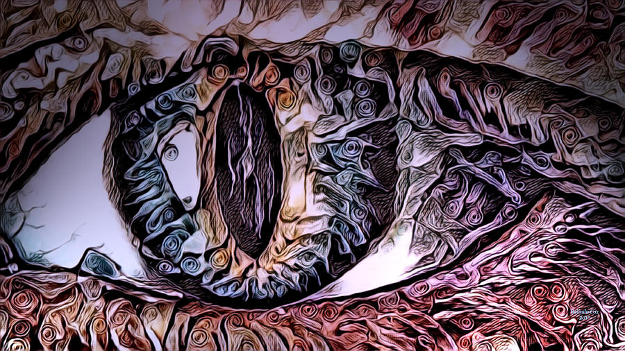Snake Eyes Digital Art by Artful Oasis
