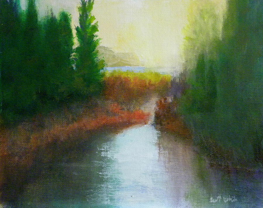 Snake River Canoe Trip Painting by Scott W White