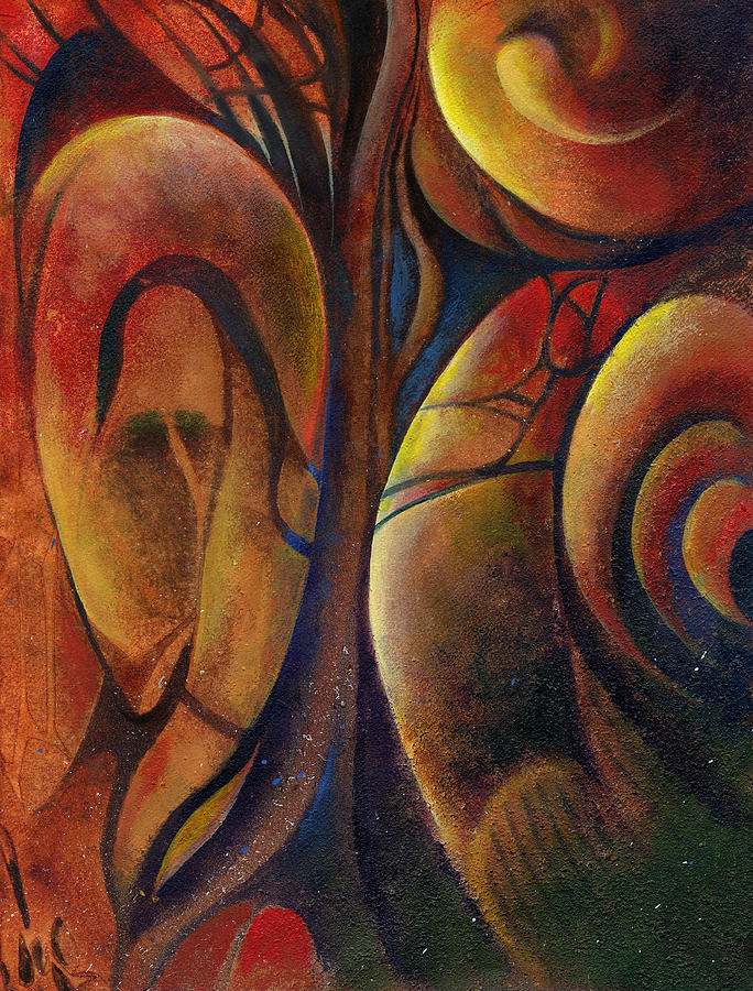Abstract Painting - Snakes and Snails by Andrew King