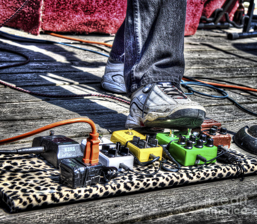 Sneaker and Pedalboard Digital Art by Christopher Cutter