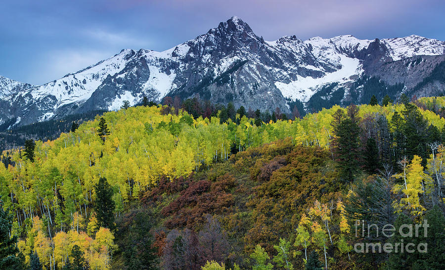Sneffels Range and Mears Peak in Fall  Photograph by Gary Whitton