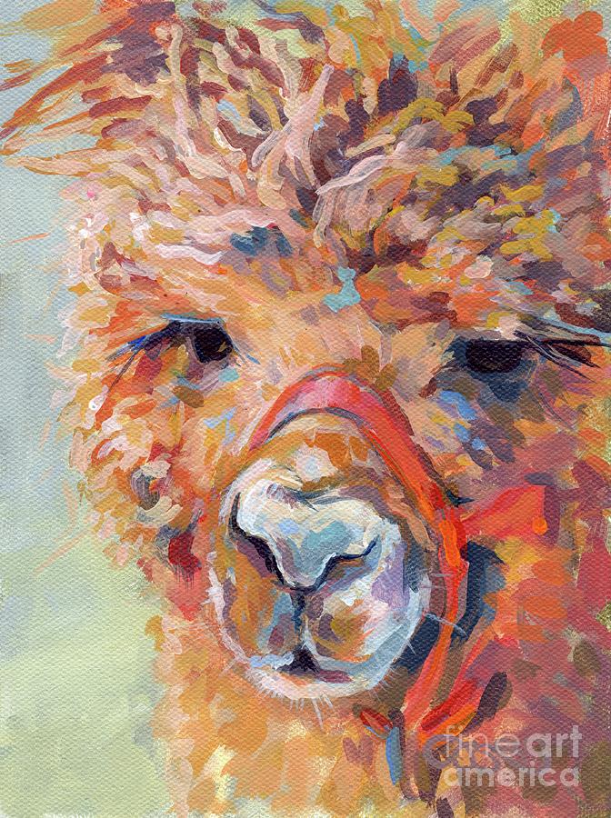 Llama Painting - Snickers by Kimberly Santini