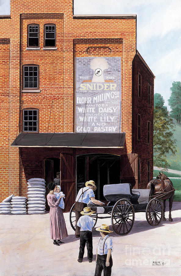 Sniders Mill Painting by Roger Witmer