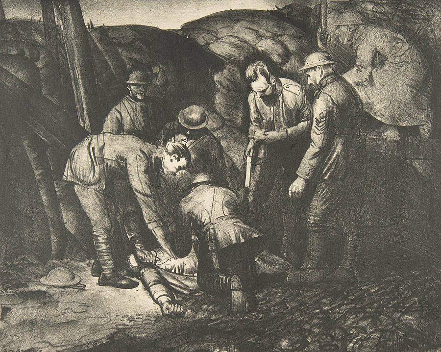 Sniped from War Series Relief by George Bellows