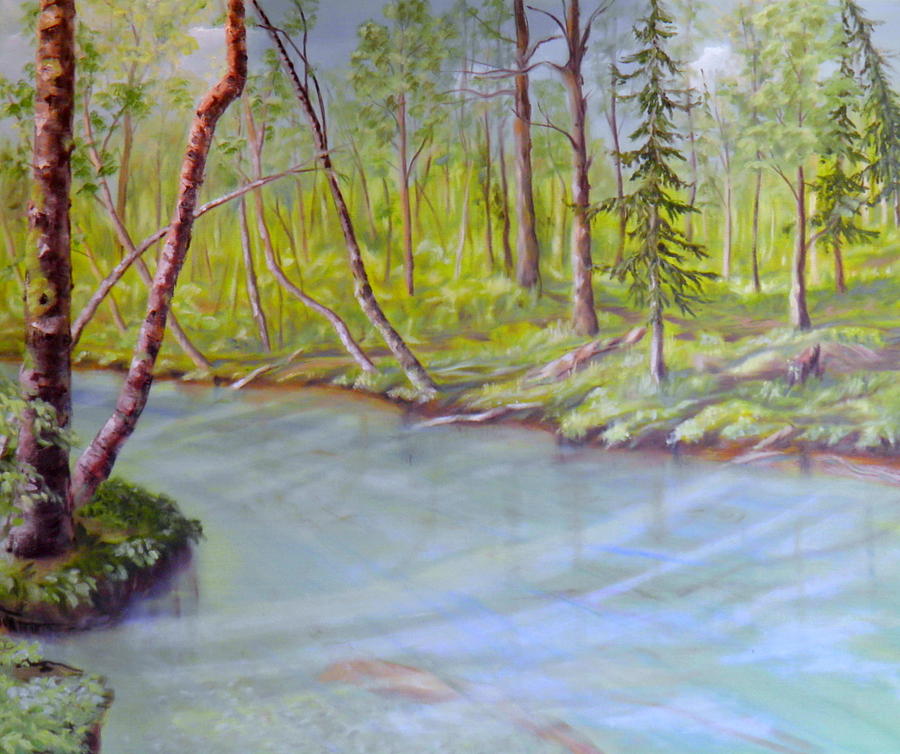Snootli Creek Painting by Ida Eriksen