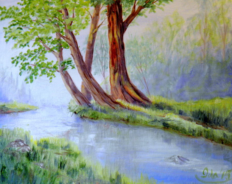 Snootli Creek Study Painting by Ida Eriksen